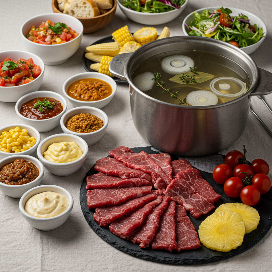Riitplatz für Fondue Chinoise